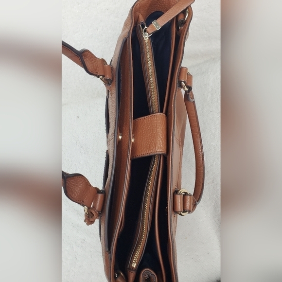 Cole Haan ILIANNA Leather Large Tote Handbag Satchel Bag - Picture 9 of 15